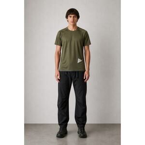 And Wander Technical Performance T Shirt Green